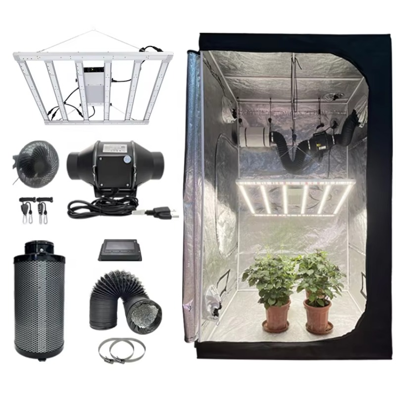 Grow Tent 4X4 - ชุดปลูกต้นไม้ในร่ม 4x4 พร้อมอุปกรณ์ครบชุด 480W LM301H Evo