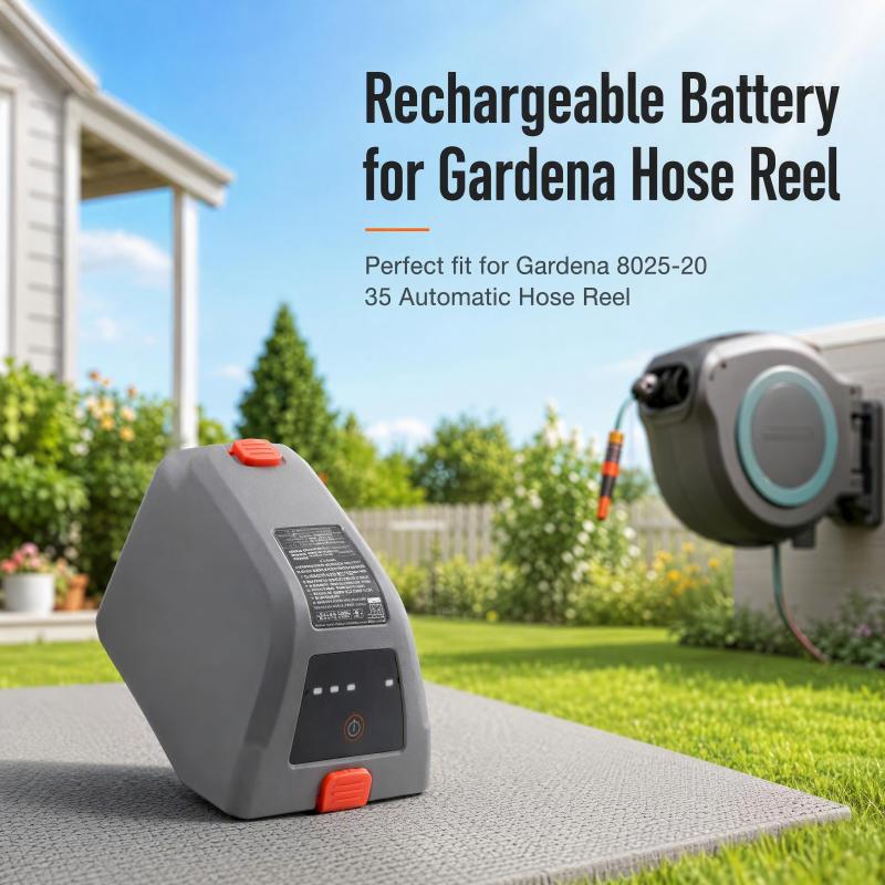 แบตเตอรี่ลิเธียมไอออนแบบชาร์จไ - Gardena Hose Comfort บทวิจารณ์และราคา